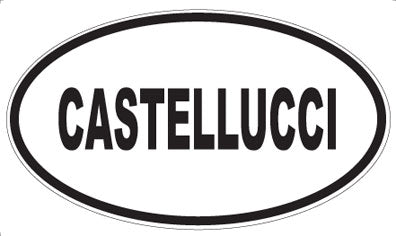 CASTELLUCCI - Oval Sticker