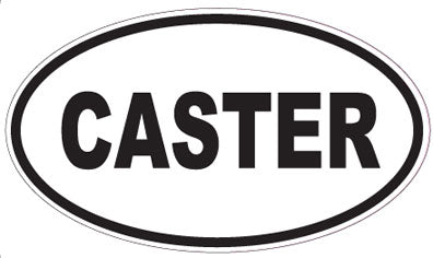CASTER - Oval Sticker