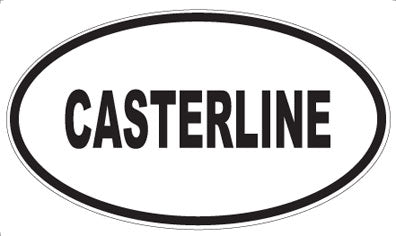 CASTERLINE - Oval Sticker