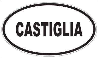 CASTIGLIA - Oval Sticker