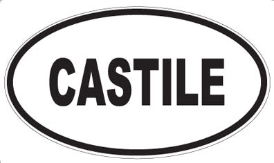 CASTILE - Oval Sticker