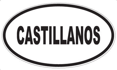 CASTILLANOS - Oval Sticker