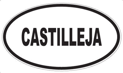 CASTILLEJA - Oval Sticker
