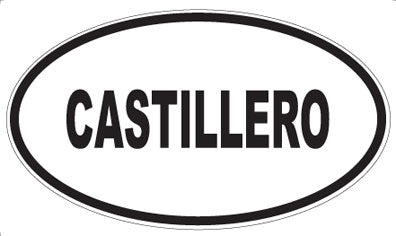 CASTILLERO - Oval Sticker