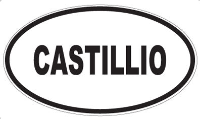CASTILLIO - Oval Sticker
