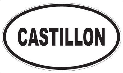 CASTILLON - Oval Sticker