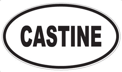 CASTINE - Oval Sticker