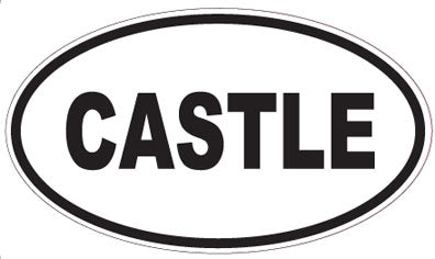 CASTLE - Oval Sticker