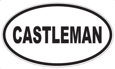 CASTLEMAN - Oval Magnet