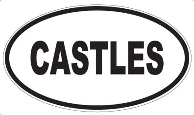 CASTLES - Oval Magnet