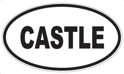 CASTLE - Oval Magnet
