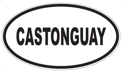CASTONGUAY - Oval Sticker