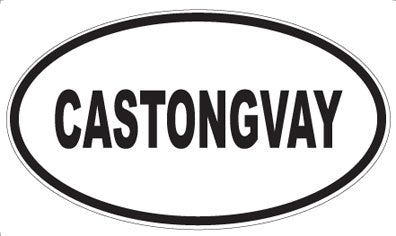 CASTONGVAY - Oval Sticker