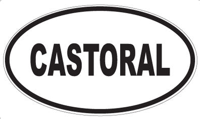CASTORAL - Oval Sticker