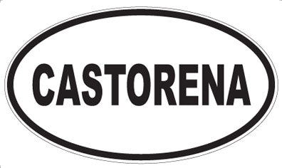 CASTORENA - Oval Sticker