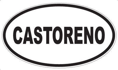CASTORENO - Oval Magnet