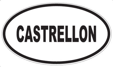 CASTRELLON - Oval Sticker