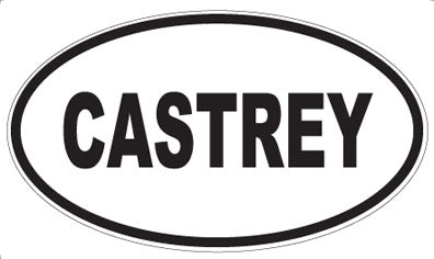 CASTREY - Oval Magnet