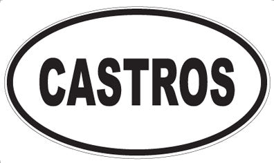 CASTROS - Oval Sticker