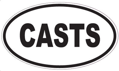 CASTS - Oval Magnet