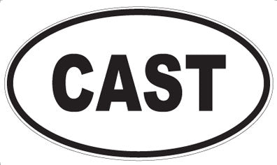 CAST - Oval Magnet