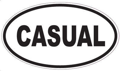 CASUAL - Oval Sticker