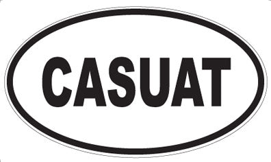 CASUAT - Oval Sticker