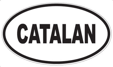 CATALAN - Oval Sticker