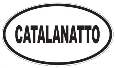 CATALANATTO - Oval Sticker