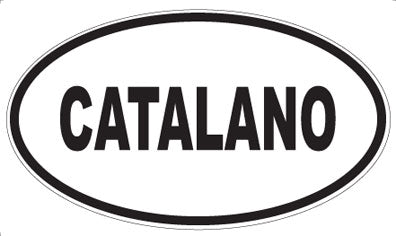 CATALANO - Oval Sticker