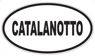 CATALANOTTO - Oval Sticker
