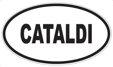CATALDI - Oval Magnet