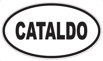 CATALDO - Oval Magnet