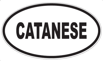 CATANESE - Oval Magnet