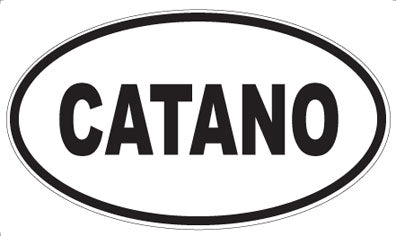 CATANO - Oval Magnet