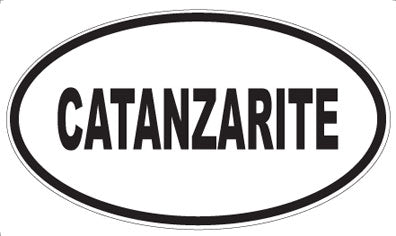 CATANZARITE - Oval Sticker