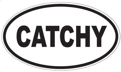 CATCHY - Oval Sticker