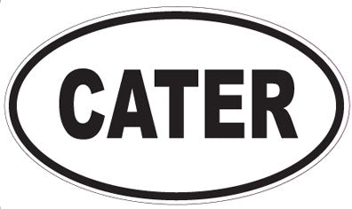 CATER - Oval Sticker
