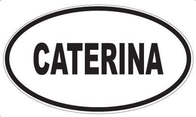 CATERINA - Oval Sticker