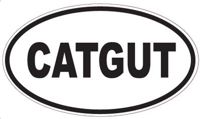 CATGUT - Oval Sticker