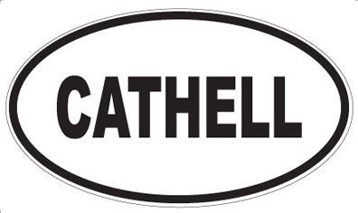 CATHELL - Oval Magnet