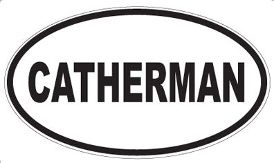 CATHERMAN - Oval Sticker