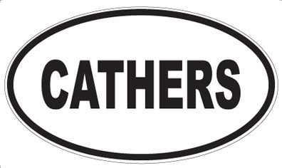 CATHERS - Oval Sticker