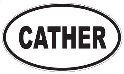 CATHER - Oval Magnet
