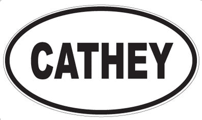 CATHEY - Oval Sticker