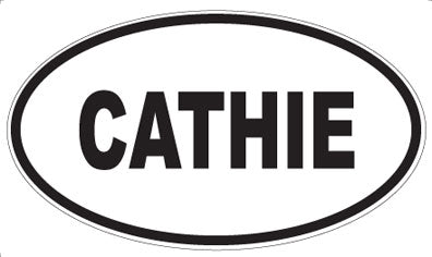 CATHIE - Oval Sticker