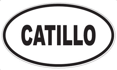 CATILLO - Oval Sticker