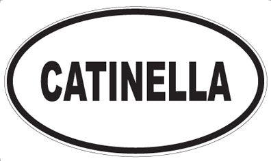 CATINELLA - Oval Sticker