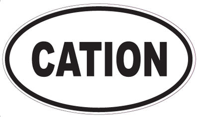CATION - Oval Sticker