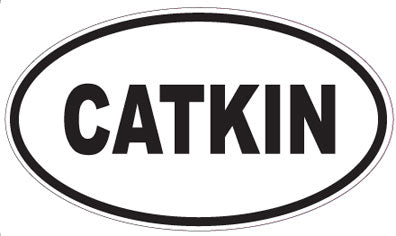 CATKIN - Oval Sticker